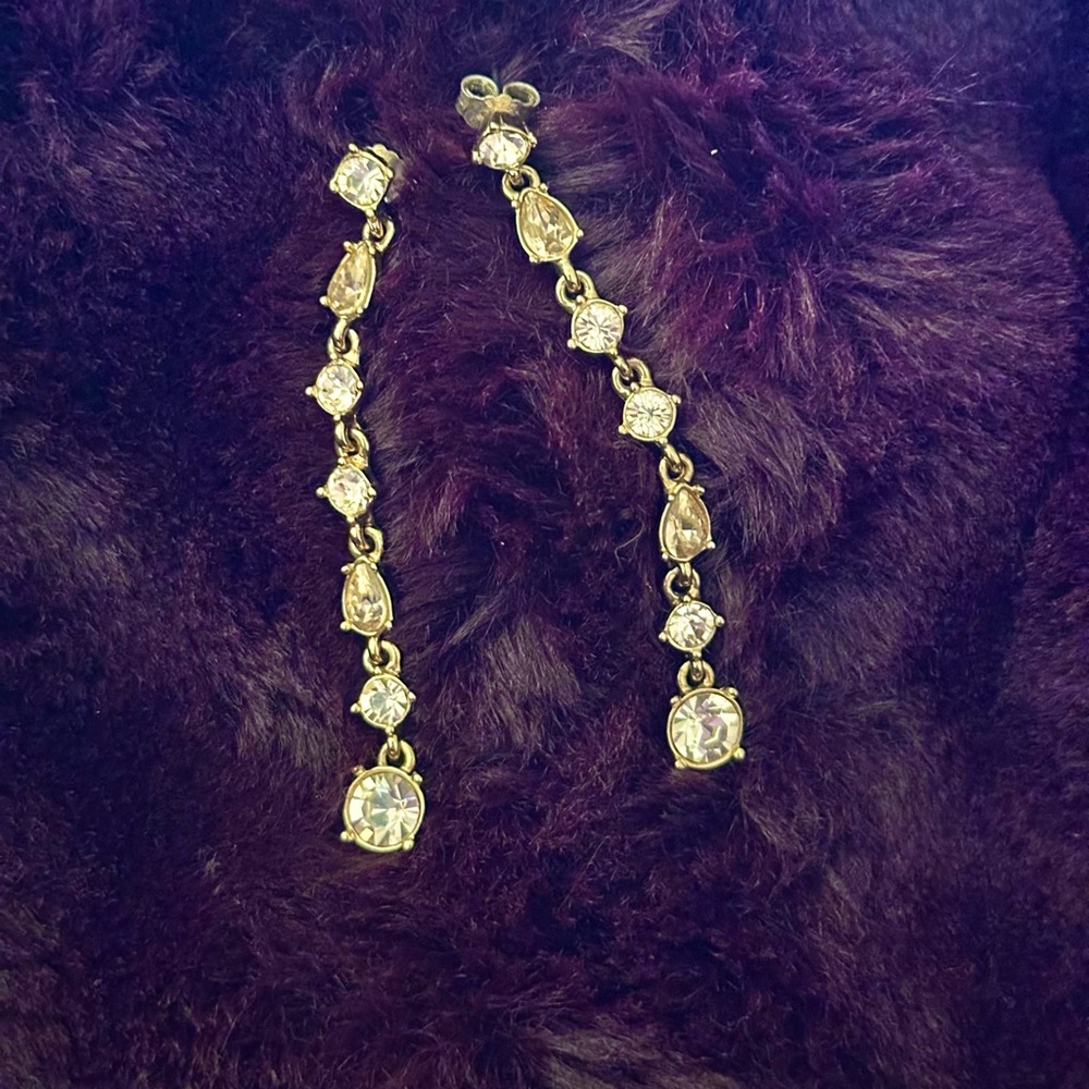Gold Givenchy Drop Earrings